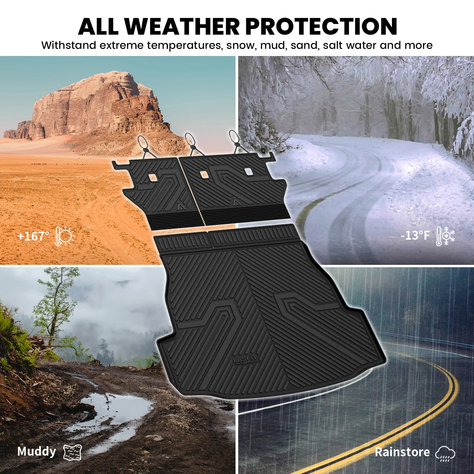 Fit for 2026 Toyota RAV4 Hybrid or RAV4 PHEV Floor Mats or Seatback & Cargo Mats - Image 27