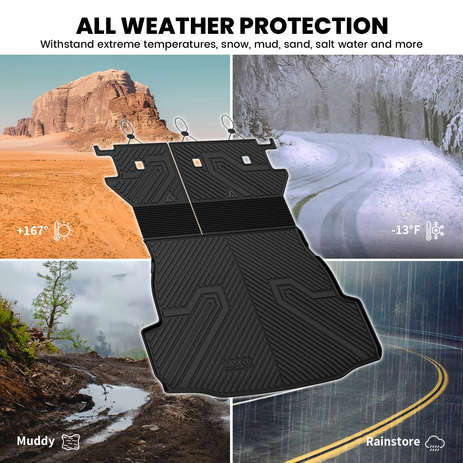Fit for 2026 Toyota RAV4 Hybrid or RAV4 PHEV Floor Mats or Seatback & Cargo Mats - Image 60