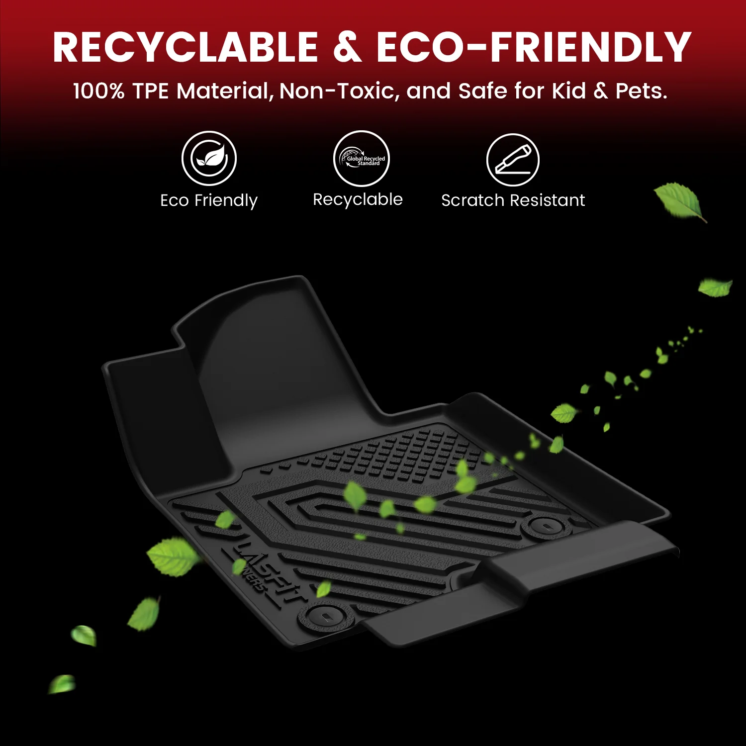Fit for 2027 Chevrolet Bolt EV Floor Mats & Cargo Mat, Only Fit Cargo Tray in Highest Position - Image 6