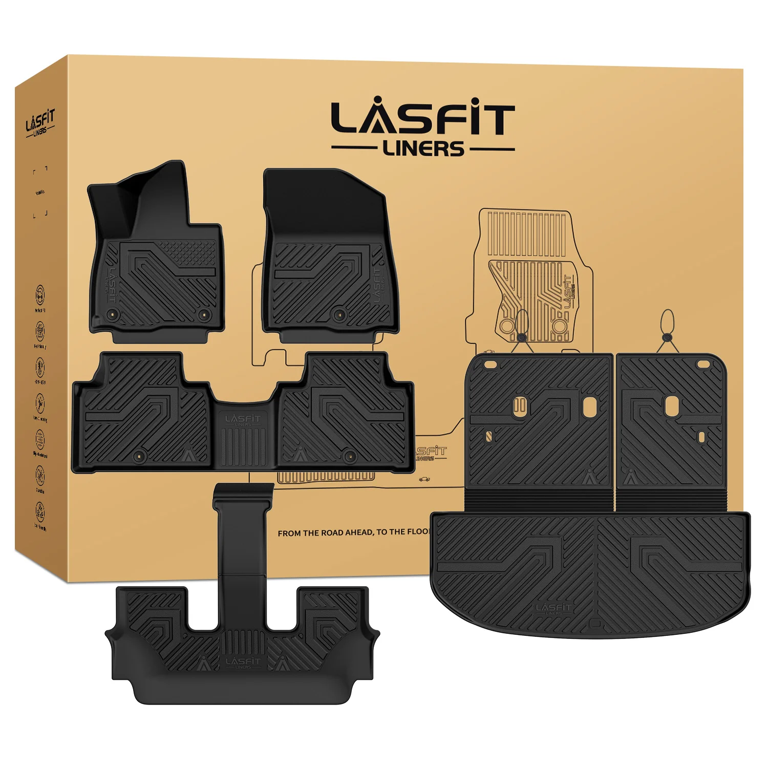 Fit for 2027 Kia Telluride Floor Mats or Seatback & Cargo & Rear Trunk Mat - Image 49