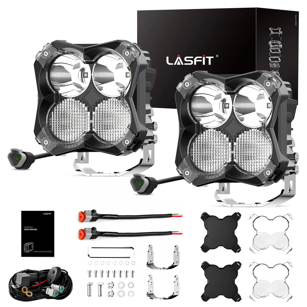 5 Inch LED Pod Off-Road Light Spot Combo 60W - Image 25