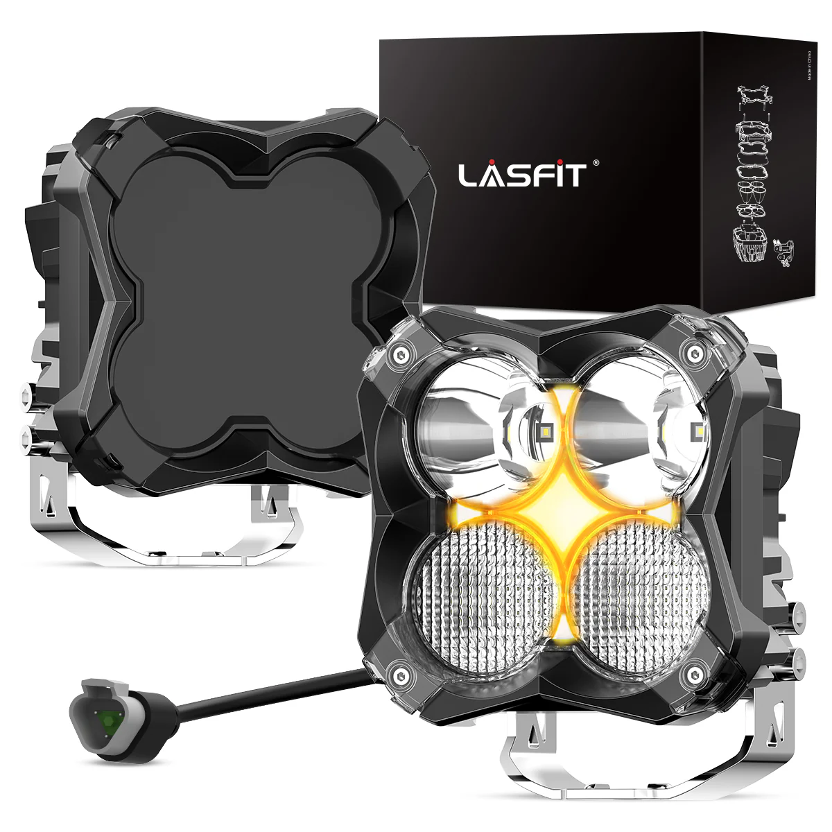 5 Inch LED Pod Off-Road Light Spot Combo 60W - Image 26