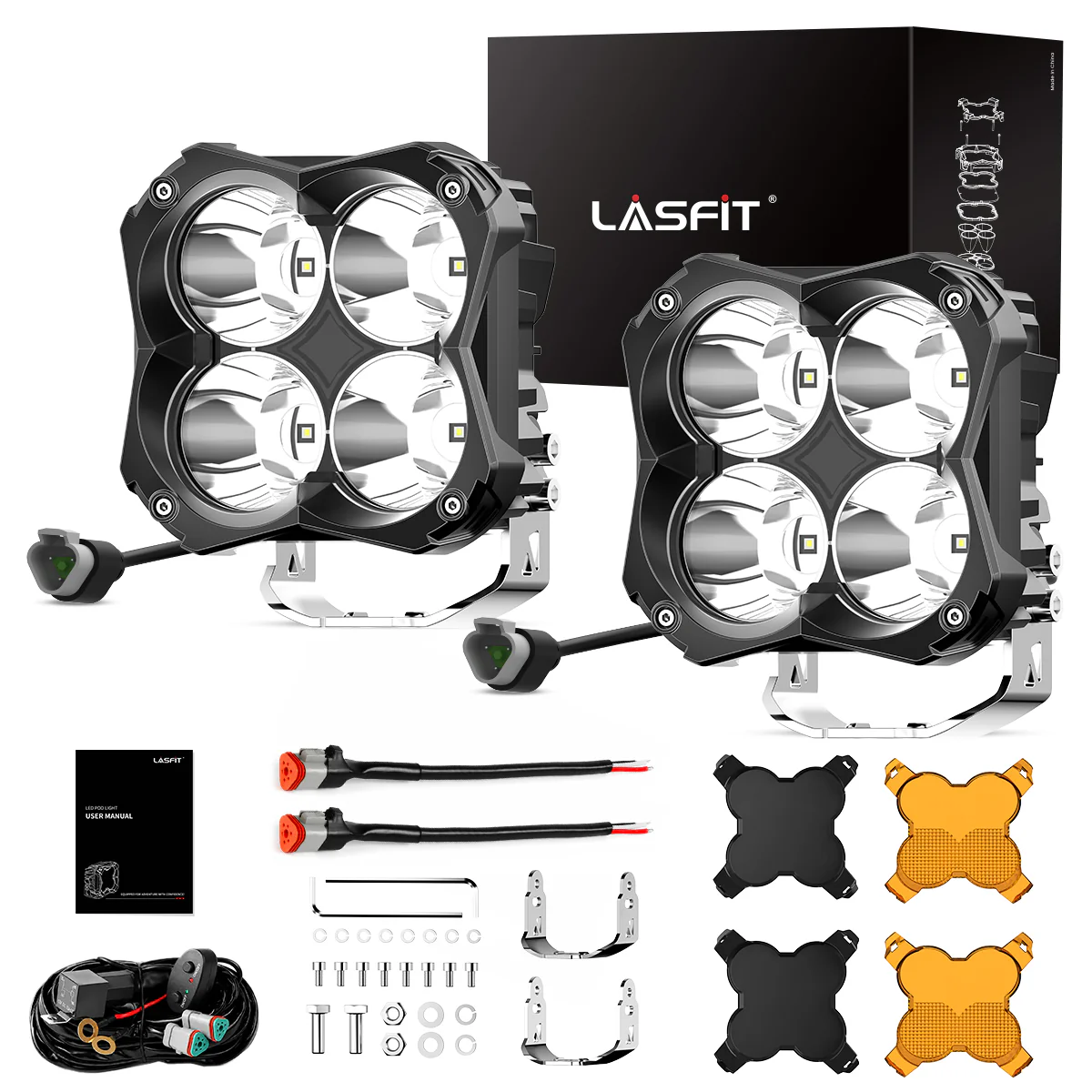 5 Inch LED Pod Off-Road Light Spot Combo 60W - Image 33