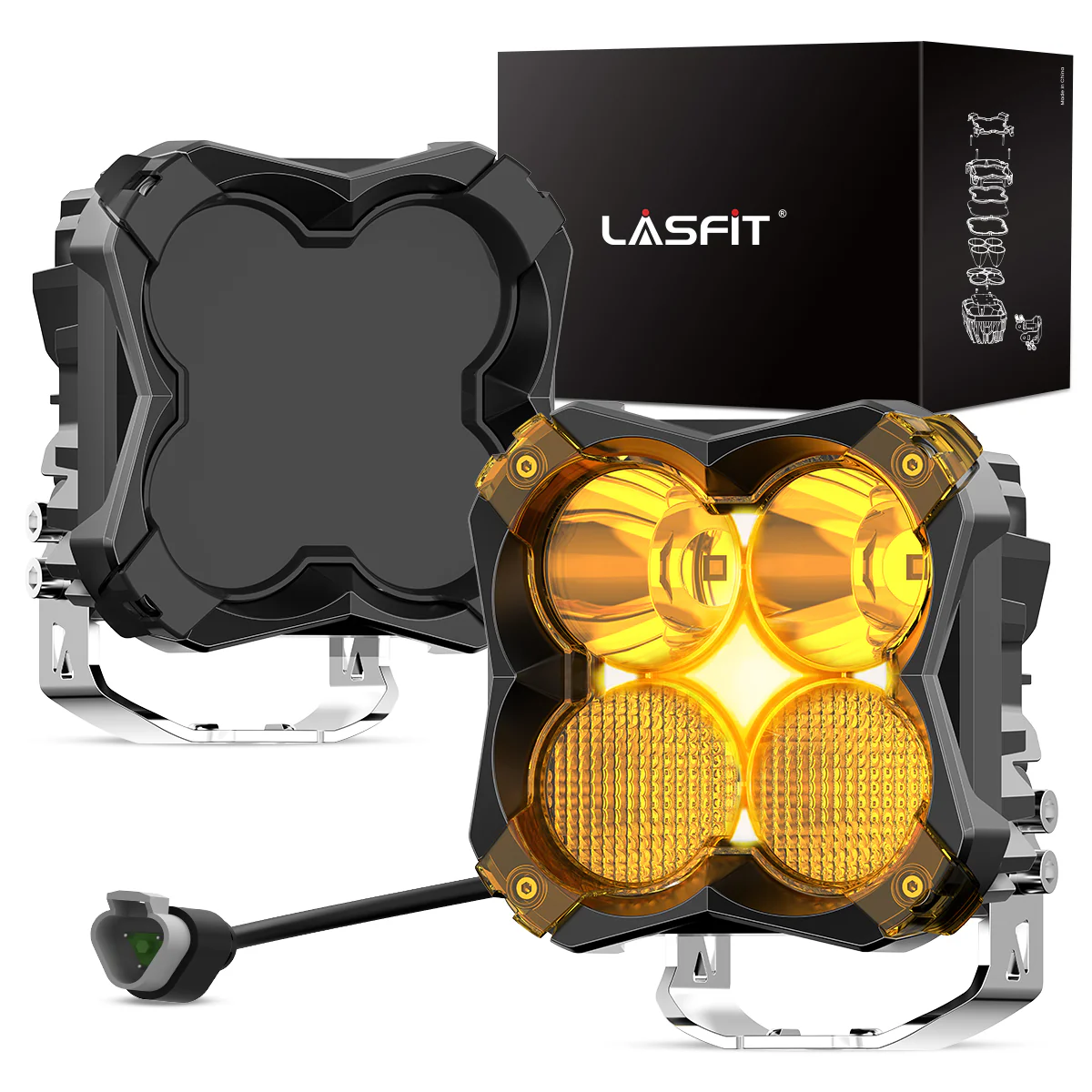 5 Inch LED Pod Off-Road Light Spot Combo 60W - Image 34
