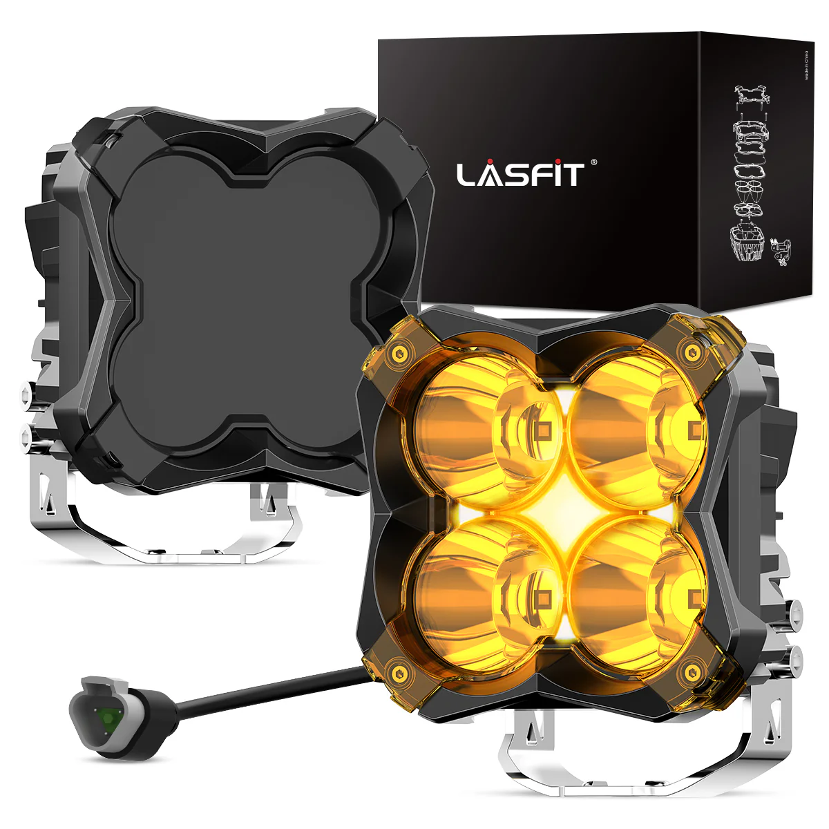 5 Inch LED Pod Off-Road Light Spot Combo 60W - Image 41