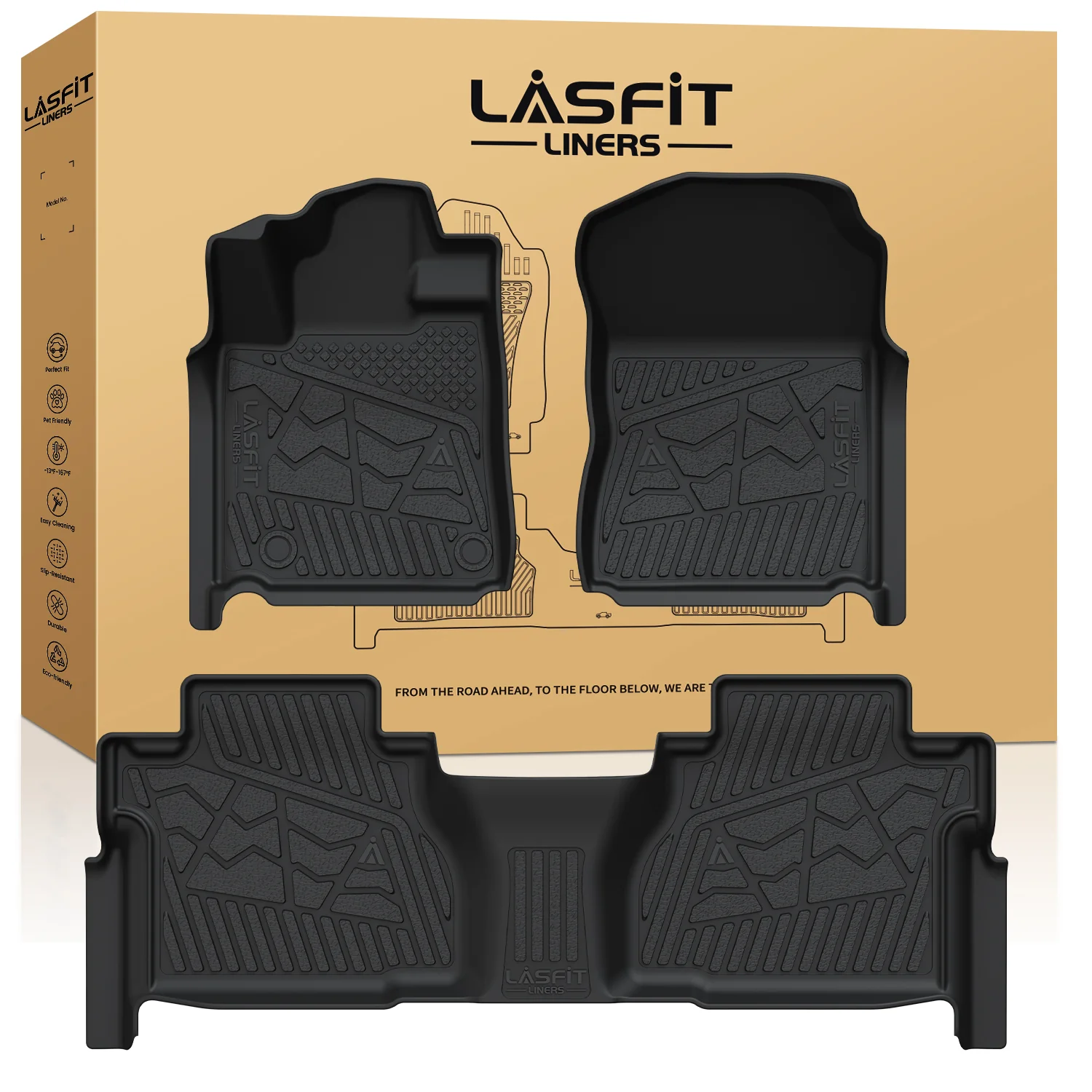 Fit for 2014-2021 Toyota Tundra  Floor Mats 1st & 2nd Row Seat - Image 18