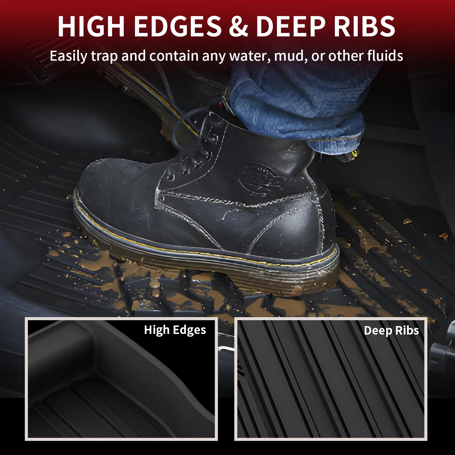 Fit for 2014-2021 Toyota Tundra  Floor Mats 1st & 2nd Row Seat - Image 7