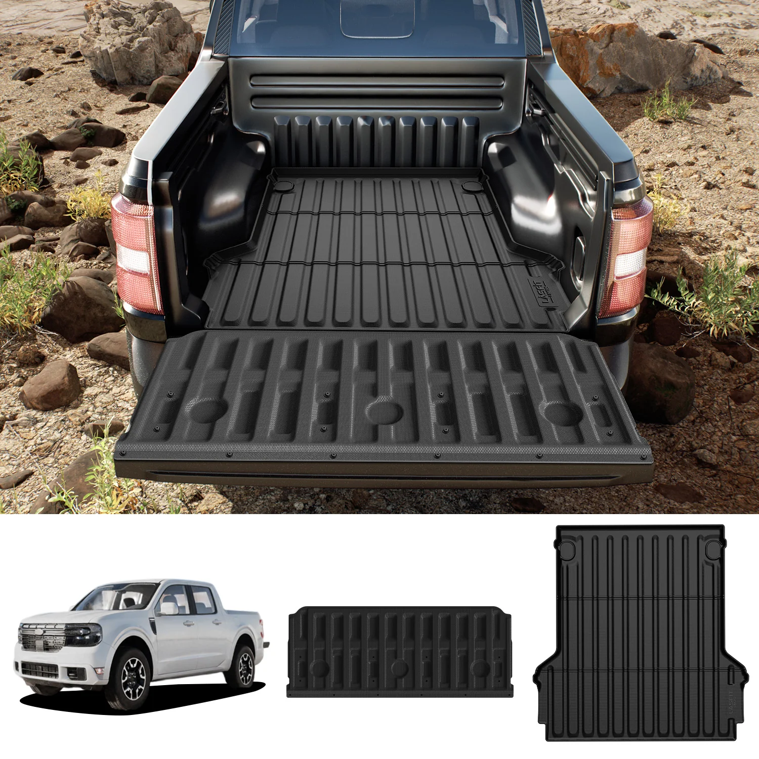 Fit for 2022-2026 Ford Maverick 4.5FT(54.4" ) Heavy Duty Truck Bed Mat or Tailgate Mat - Image 9