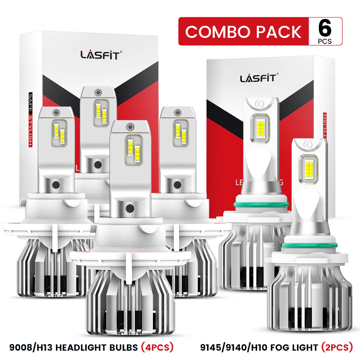 50W H13 9008 LC Plus Series | 5,000LM 6000K LED Bulbs - Image 5
