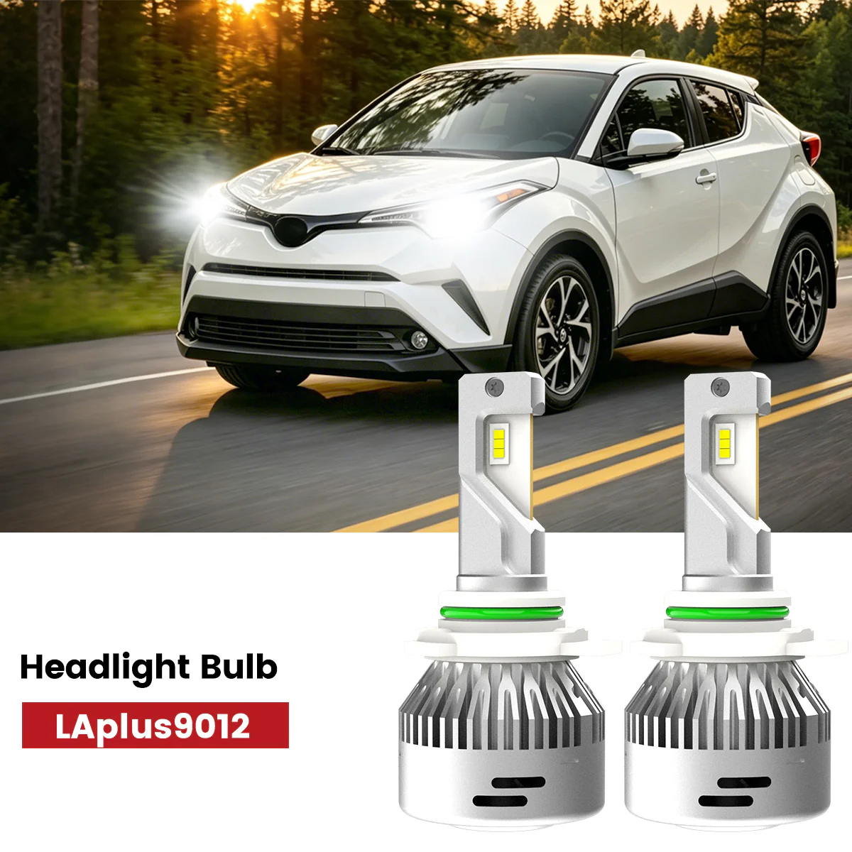 Fit for 2018-2019 Toyota C-HR LED Bulbs 9012 Exterior Interior Lights - Image 8