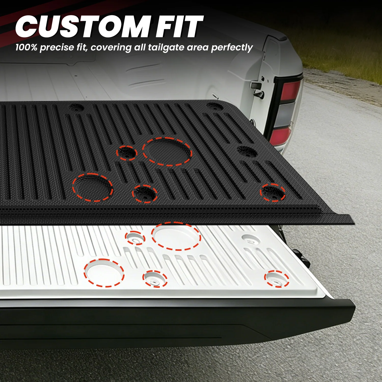 Fit for 2022-2026 Nissan Frontier Heavy Duty Custom Truck Bed Mat or Tailgate Mat, Not Fit Drop-in liners - Image 22