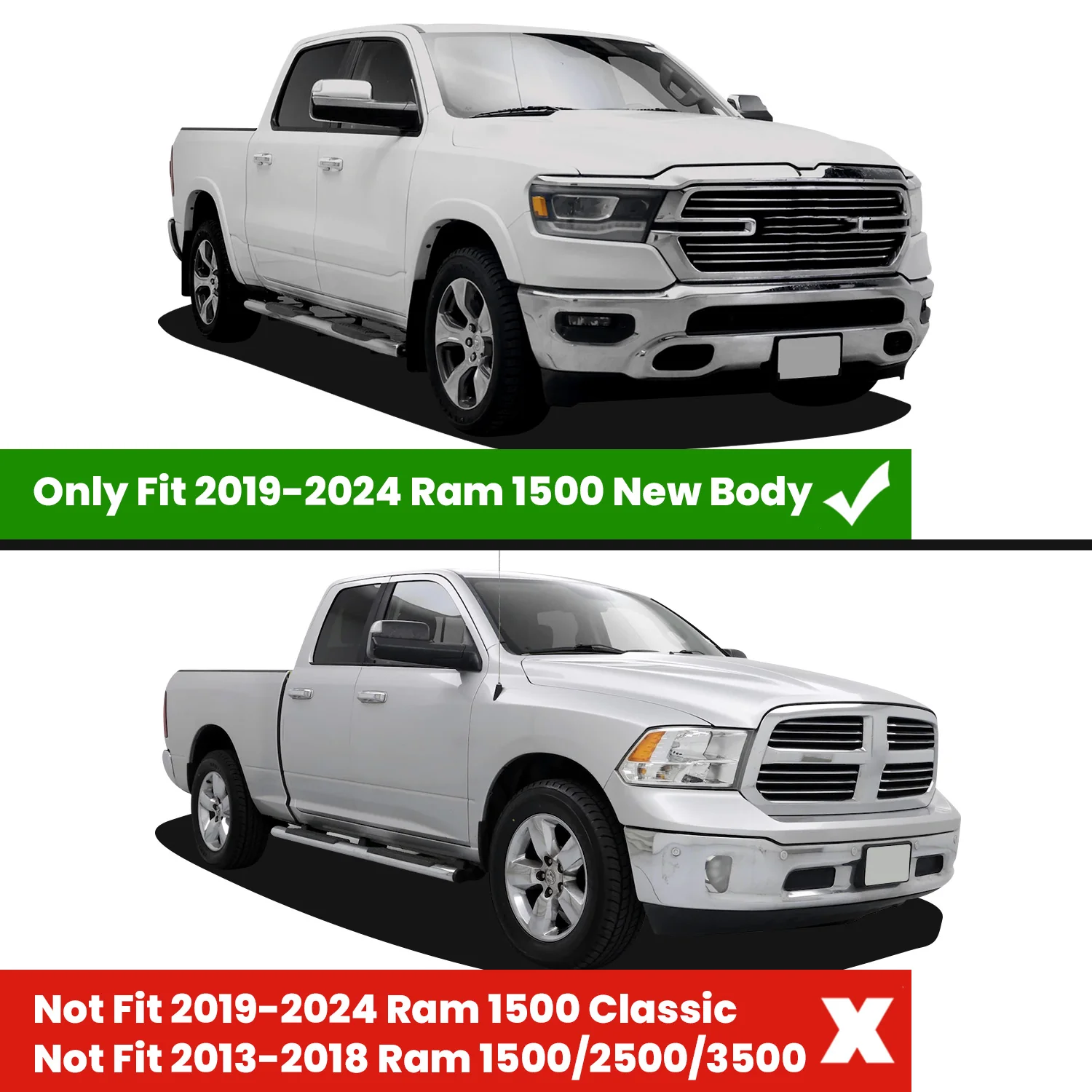 Fit for 2019-2024 Ram 1500 1st & 2nd Floor Mats, Only Fit Carpet Floor, Don't Fit Classic Model - Image 47